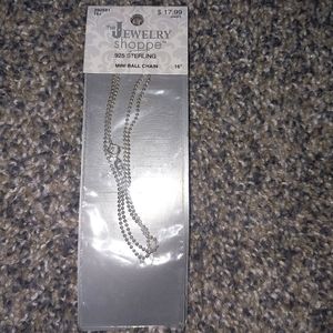 .925 Sterling silver 16in necklace